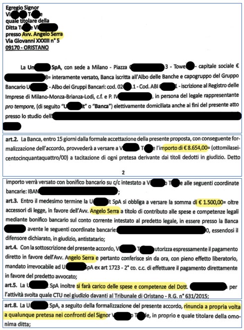 FIDO BANCARIO – € 18.751,00 è il vantaggio complessivo ottenuto dal correntista contro U*******t Banca Spa.