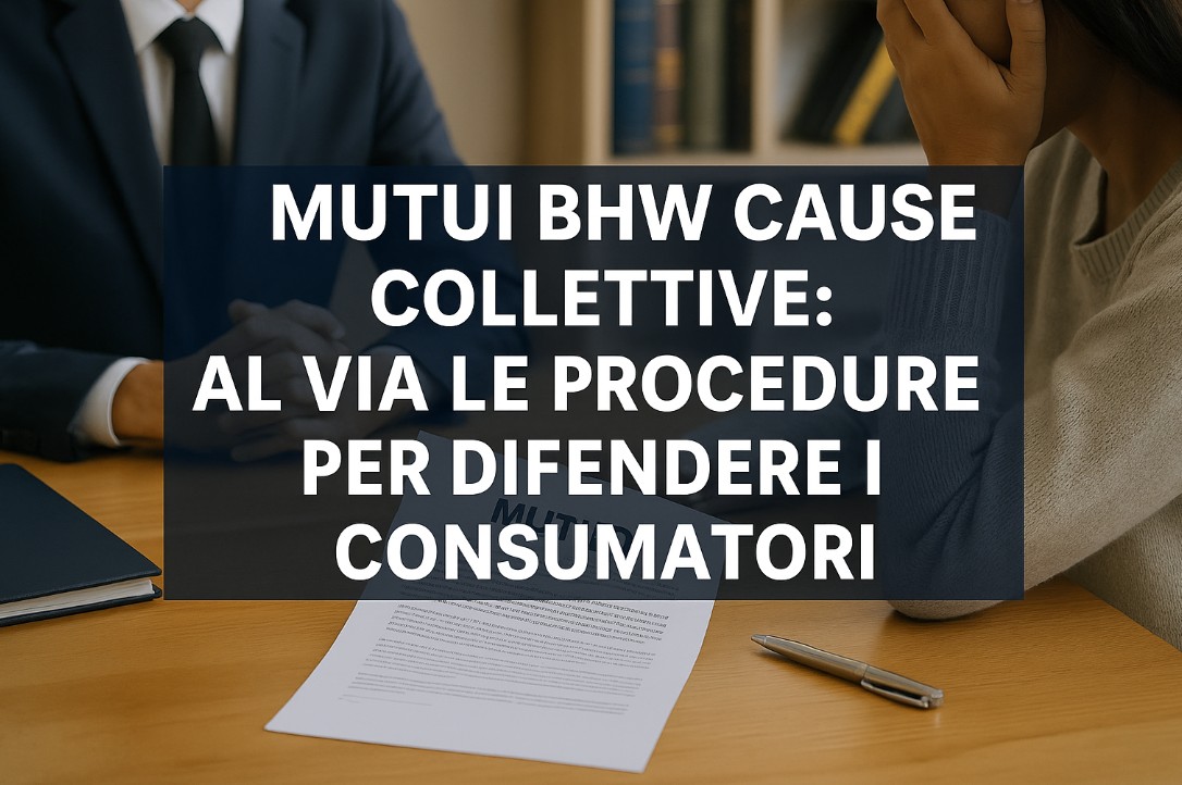 MUTUI BHW CAUSE COLLETTIVE: AL VIA LE PROCEDURE PER DIFENDERE I CONSUMATORI